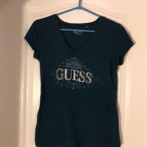📦Dark Teal Guess Crown T-shirt